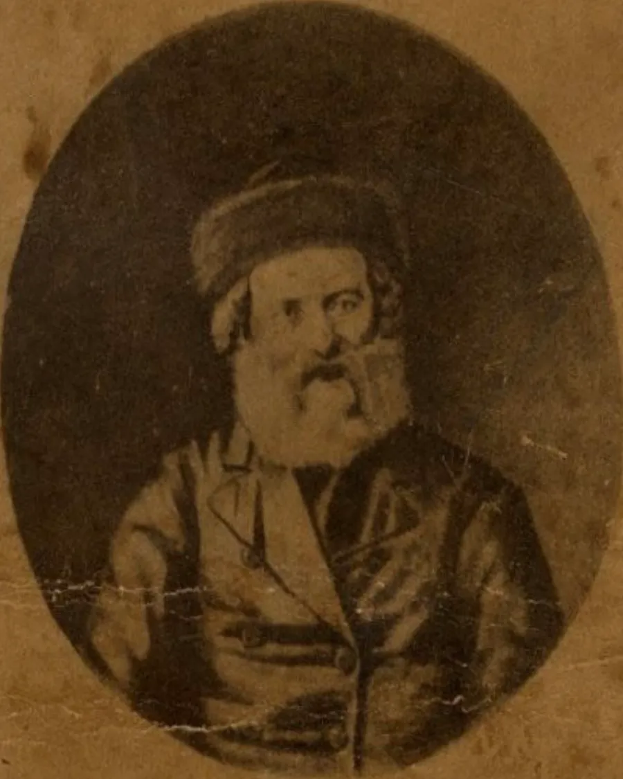 Retrato del Malbim en una tarjeta
